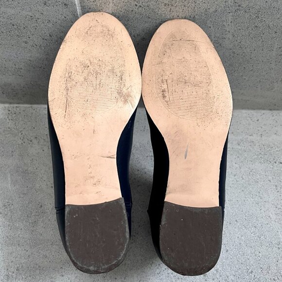 Matt & Nat Navy Blue Newman Vegan Leather Ankle Boot Size 6.5 (Chelsea Boot) - Picture 11 of 13